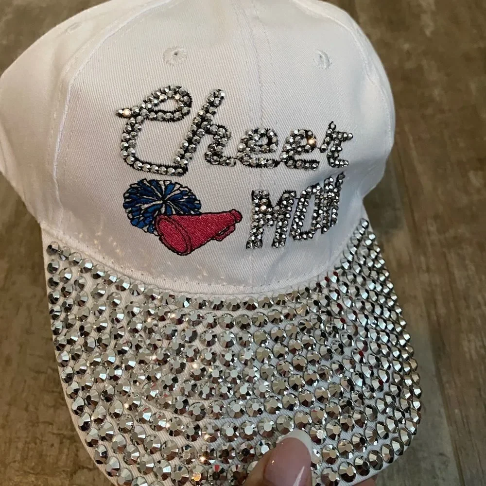Cheer Mom Rhinestone Cap